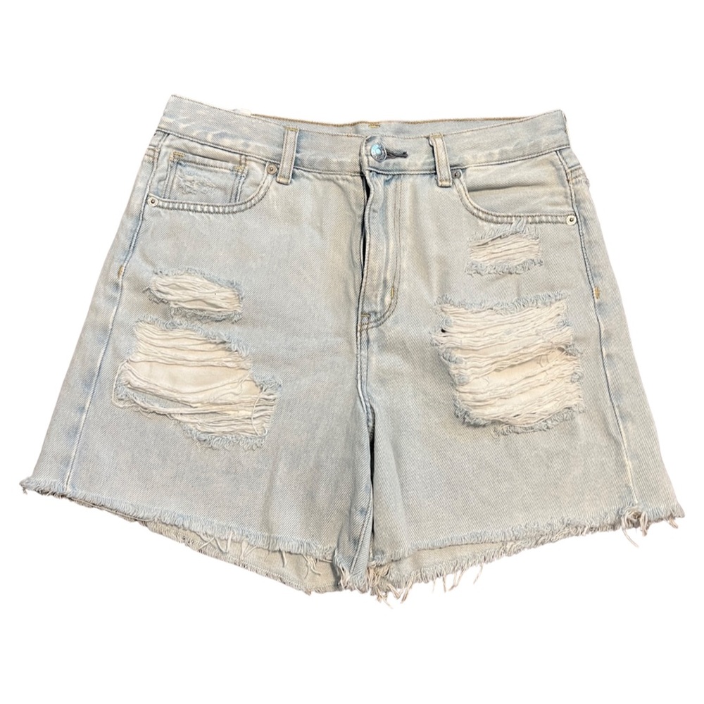 ❗️2/$20❗️American Eagle High Waisted Distressed Mom Shorts 8